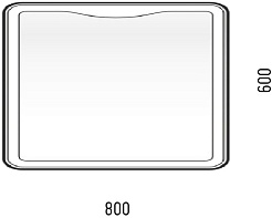 Corozo Зеркало Орли 80x60 – фотография-4